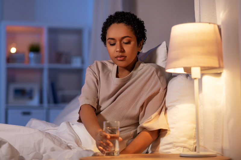 Avoid drinking fluids within two hours of going to bed